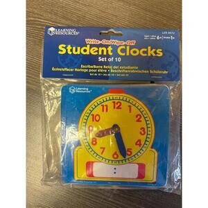 NIP Learning Resources Student. Clocks‎ - set of 10